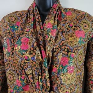 Vintage Metallic Blouse